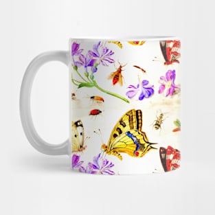 Butterflies, Other Insects, and Flowers by Jan van Kessel (Digitally Enhanced) Mug